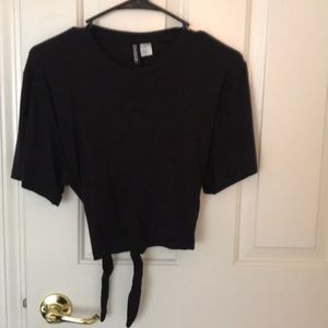 H&M backtie crop top